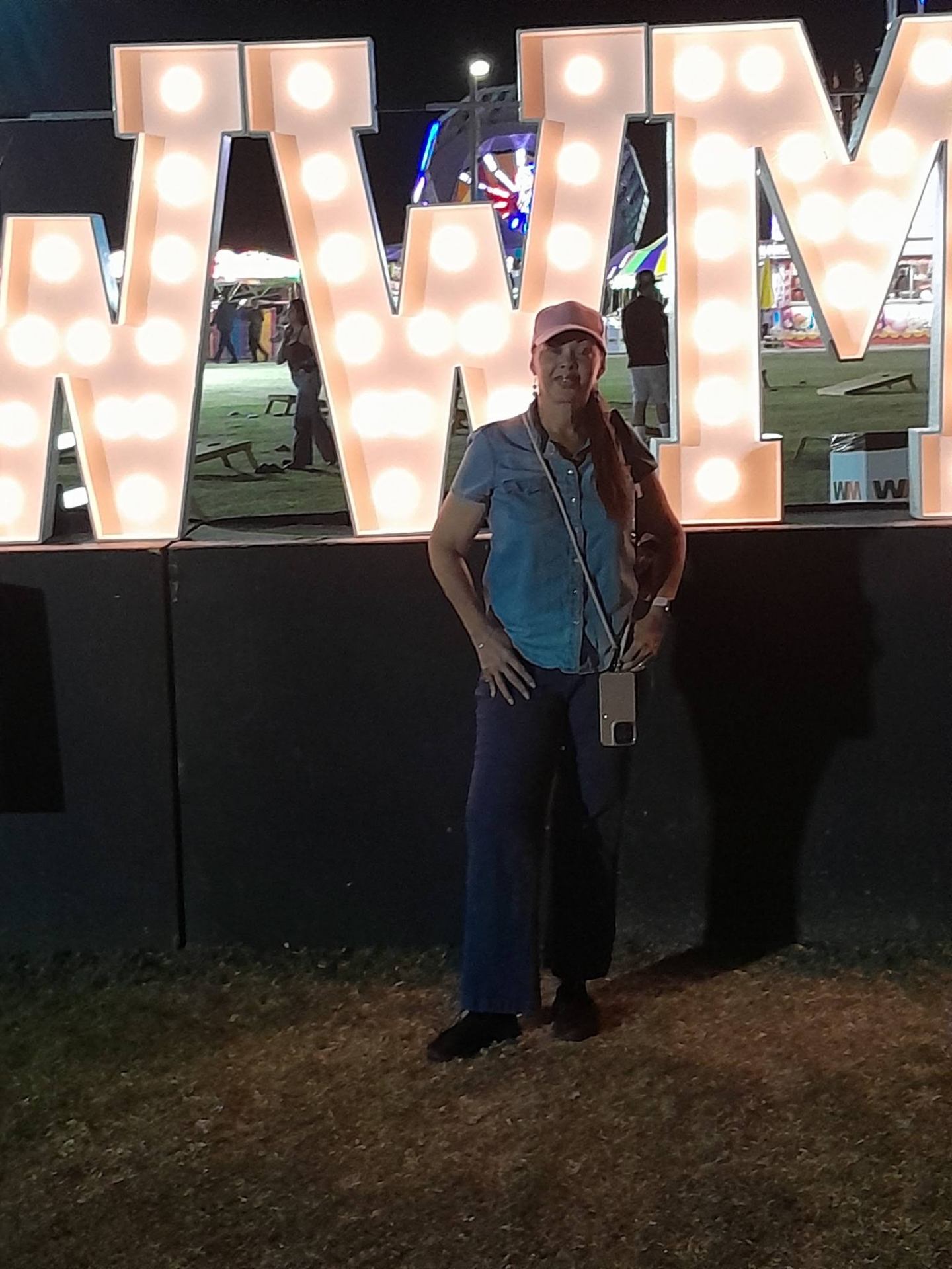 At the Maricopa fair marquee lights